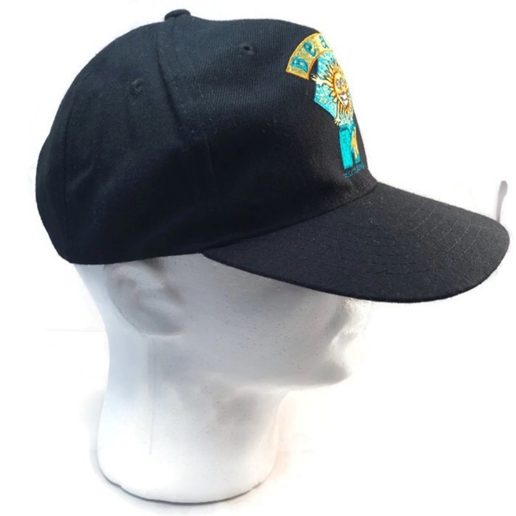 BEACH MTV Baseball Hat Snap back Mens Black Summer - Picture 3 of 7
